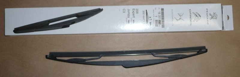 Balai d'essuie-glace arrière Peugeot 206, 206 Plus, 307, 807 Expert III, Partner III, Peugeot 206 Plus 350mm  ,  1635157180