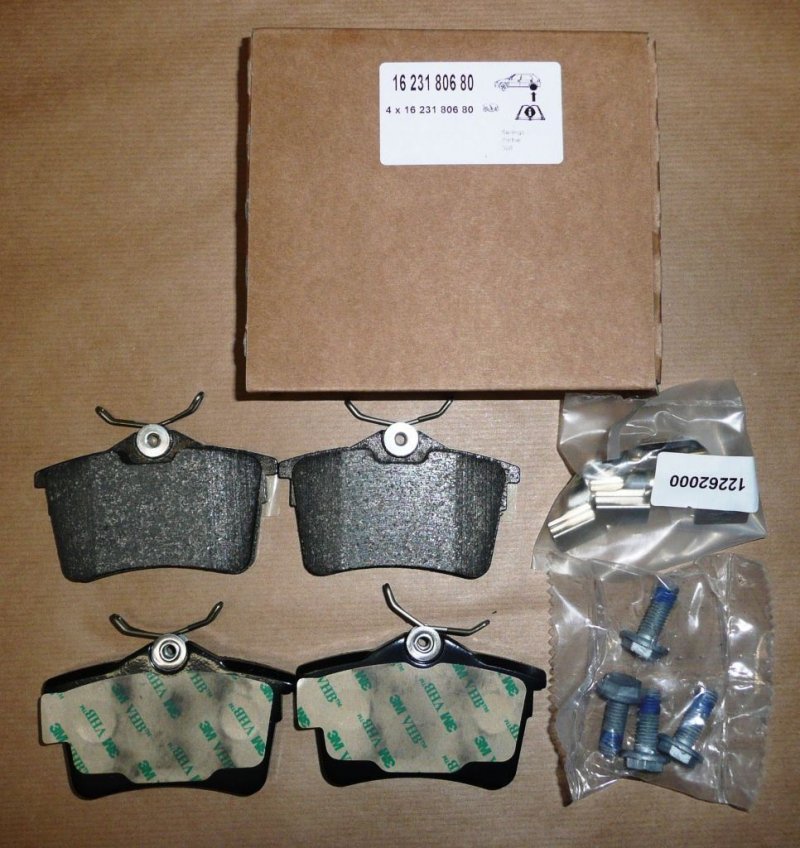 Plaquettes de frein Citroën Berlingo, Peugeot 308 1.6 HDI 08|}arrière Peugeot Partner système de freinage Lucas/TRW 1.6/1.6 VTI/1.6 Blue HDI 75  ,  1623180680