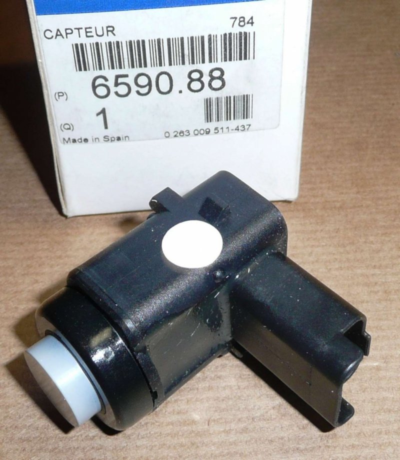 Original  Capteur de stationnement Peugeot 407 -08 ARRIČRE Ŕ PEINDRE, 659088 , 6590.88