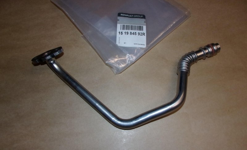 Conduite de lubrification de turbo Renault Clio III, IV 1.5DC, 151984592R, 