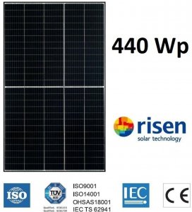 Moduł panel PV czarna rama 440W RISEN RSM130-8-440M 1894x1096x30mm