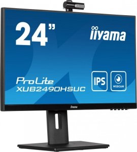 Monitor LED IIYAMA XUB2490HSUC-B5 kamera IPS HAS PIVOT