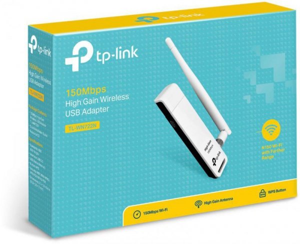 ADAPTER WLAN USB TP-LINK TL-WN722N 150MBPS