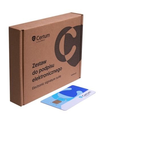 Podpis elektroniczny Certum z kartą Mini bez czytnika ważny 3 lata