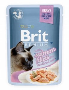 Brit Premium Cat Gravy Sterilised Fillets Salmon 85g