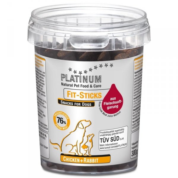 Platinum Fit Sticks Chicken+Rabbit 300g  półwilgotne przysmaki
