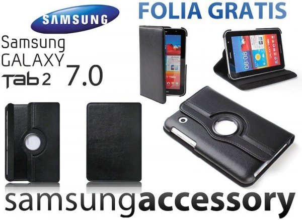 Etui Obrotowe Cover Samsung Galaxy Tab 2 7.0 P3100 3110 + Folia