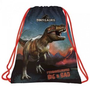 Worek szkolny na obuwie Dinozaur plecak podwójne sznurki