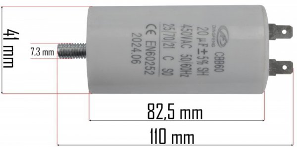 Kondensator do kompresora PM-KO-24T-KN