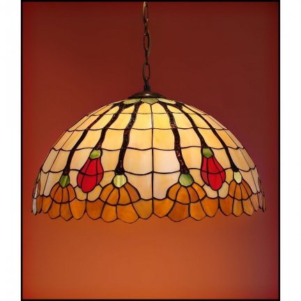Lampa żyrandol zwis witraż AKSAMIT 50cm 