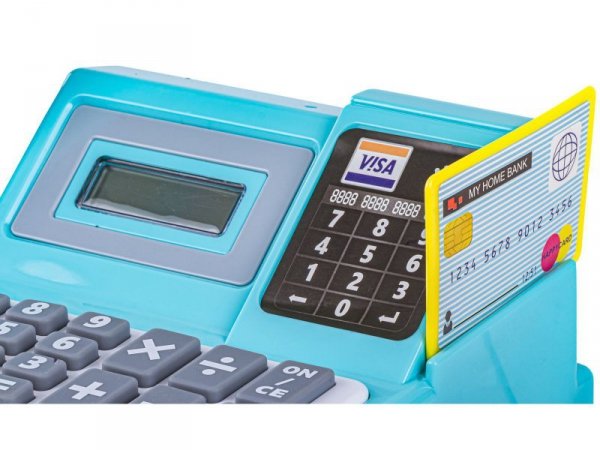 Nowoczesna Edukacyjna sklepowa kasa fiskalna - Waga Kalkulator Czytnik Kodów Terminal Akcesoria