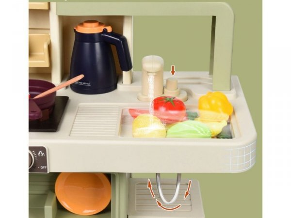 Multifunkcyjna Kuchnia Para I Dźwięk Jajowar Płyta Gazowa Piekarnik Zlewozmywak Akcesoria 104 el.