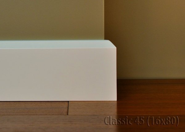 Cokół MDF Plus Classic 45 16x80x2440mm biały