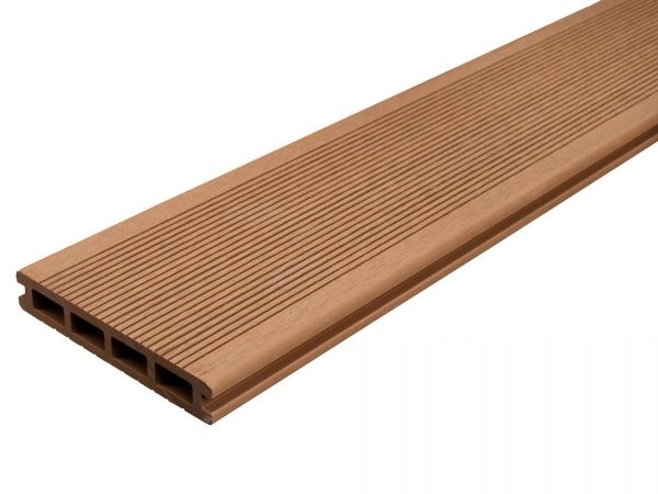  Deska tarasowa kompozytowa iDeck Luna Teak ryflowana 25x150x4000mm