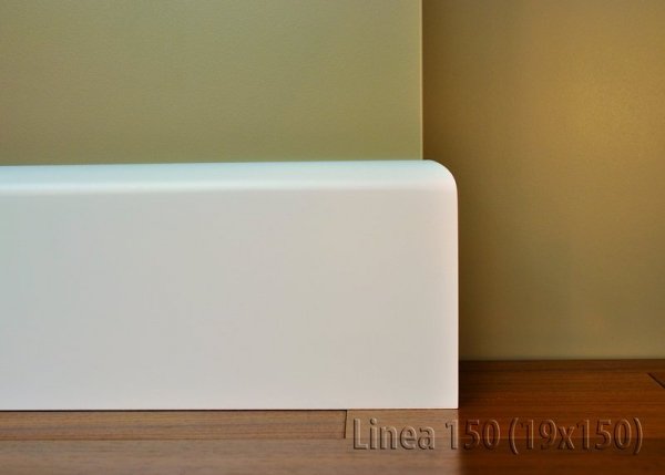 Cokół MDF Linea 150 19x150x2440mm biały