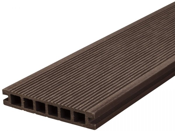  Deska Tarasowa Kompozytowa NOVA 22x140 x4000mm Ciemny Brąz Ryfel Wąski