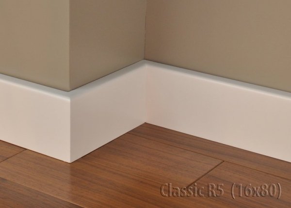 Cokół MDF Classic R5 16x80x2440mm biały