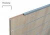 Aluminum Edge protector for shop panel 200 cm