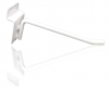 White single hook for panel 30 cm