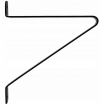 Shelf with hooks for wall - 60 x 30 cm