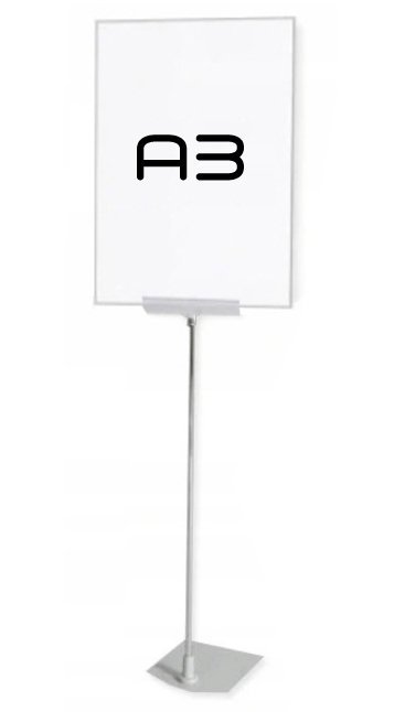 Information Stand A3 with height regulation.