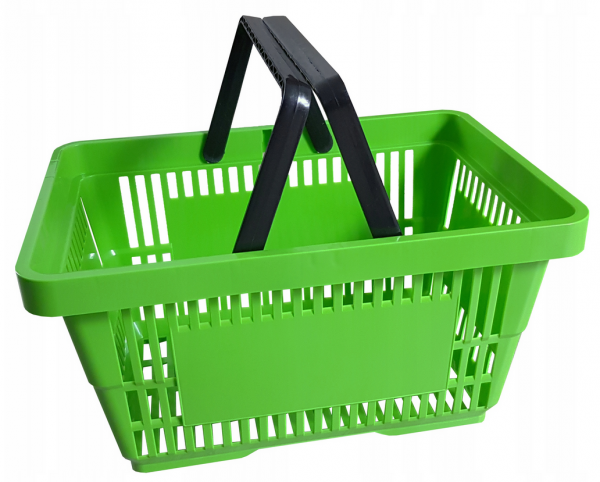 Shopping Basket, 22 Liter green
