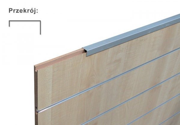 Aluminum Edge protector for shop panel 200 cm