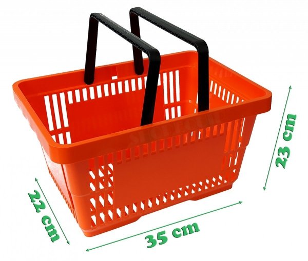 Shopping basket, 22 Liter black