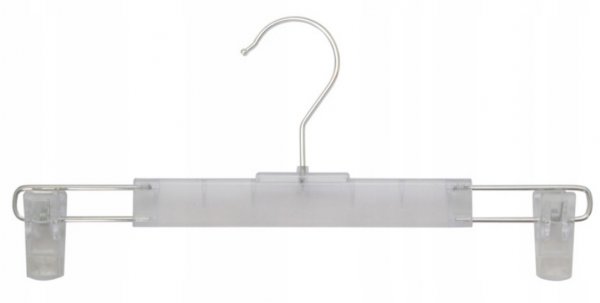 Hanger for jeans, Black Plastic and Crom tread