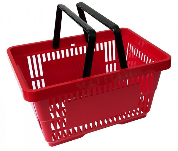 Shopping basket, 22 liter red