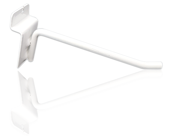 White single hook for panel 10 cm