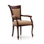 Wysokie siedzisko stylowe krzesło podłokietniki Jersey 