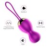 Vibrating Silicone Kegel Balls USB 7 Function- wibrujące kulki gejszy (fioletowe)