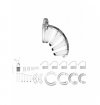 ManCage Model 02 Chastity 3.5'' Cock Cage - męski pas cnoty (przezroczysty)