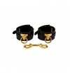 Upko Leather Ankle Cuffs - kajdanki na kostki (czarny)