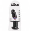 King Cock duże czarne dildo - 9'' Cock sztuczny penis (czarny)