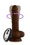 FEMMEFUNN WIRELESS TURBO BALLER BROWN - dildo z wibracjami (brązowy)