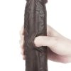 9.5'' Sliding Skin Dual Layer Dong - Black
