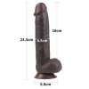 9.5'' Sliding Skin Dual Layer Dong - Black