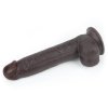 9.5'' Sliding Skin Dual Layer Dong - Black