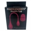 Power Escorts - Double Egg - Remote Controlled Vibrator - Pink