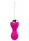 Kulki-Vibrating Silicone Kegel Balls USB 10 Function / Remote control -Pink