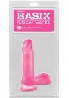 Dildo-BASIX 6 DONG W SUCTION CUP PINK