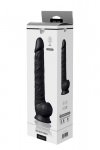 Dream Toys REAL LOVE DUAL DENSITY XXL DILDO 15INCH Black - dildo (czarny)