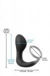 NS Novelties RENEGADE SLINGSHOT BLACK - masażer prostaty z pierścieniem (czarny)