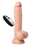 FEMMEFUNN THRUSTER BALLER NUDE - dildo z wibracjami (cielisty)