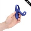 Vibrating Cockring with Clit Stimulation - Tamiya Blue