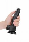 Curved Realistic Dildo  Balls  Suction Cup - 7/ 18 cm