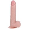 Vibrating and Rotating Straight Cock with Balls - 8 / 20,5 cm - Flesh