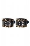 Anonymo handcuffs, PU leather, print, 19.5 cm